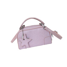 Moderne PU-leren handtas voor dames Schoudertas Handtas-Roze