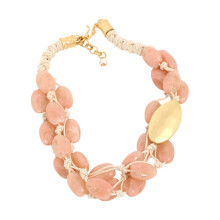 Lovely Handmade Resin Bead Necklace With Alloy Accent For Women