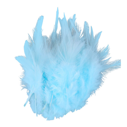 100PCS Delicate Plumage Embellishments For Creative-Light Blue