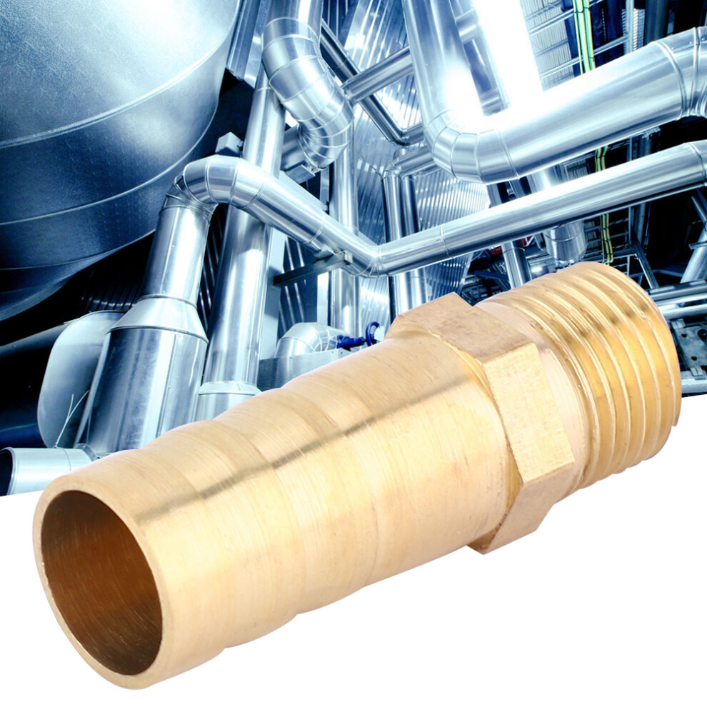 Brass 10mm Hose Barb Male BSP Fitting 5pk