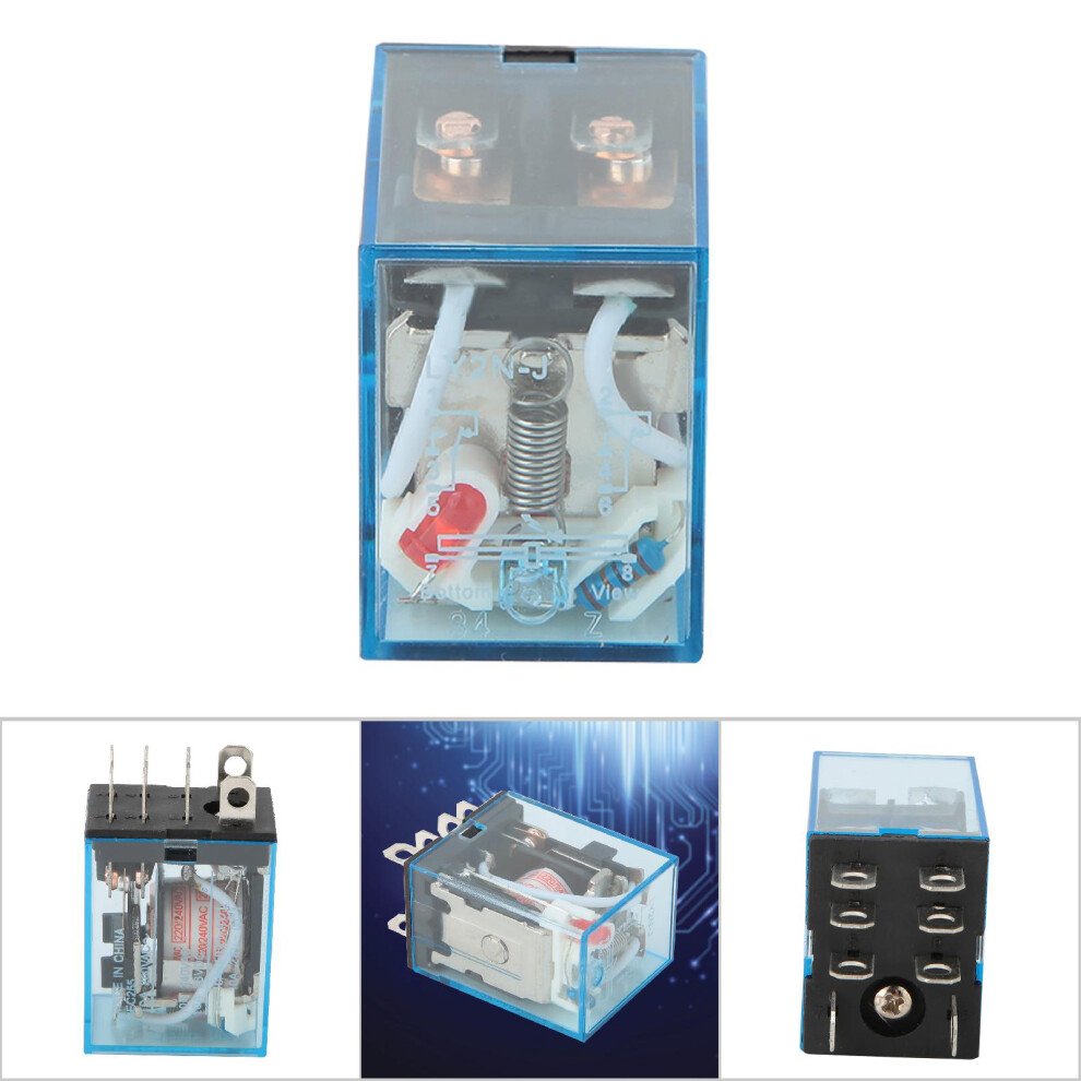 LY2N-J 8 Pin DPDT 5A Relay 10 Pack 220VAC