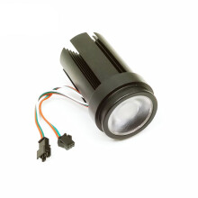 WS2811 LED  Pixel Spotlight RGB Adressable D50mm Taille Utilisation Intérieure 3 Broches JST Entrée et Sortie 30 Degrés 20W