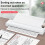 3X Draagbare Printers Draadloze A4 Thermische Printer Inktloze Zakfotodocumentprinter -Reisprinter voor Thuis 5