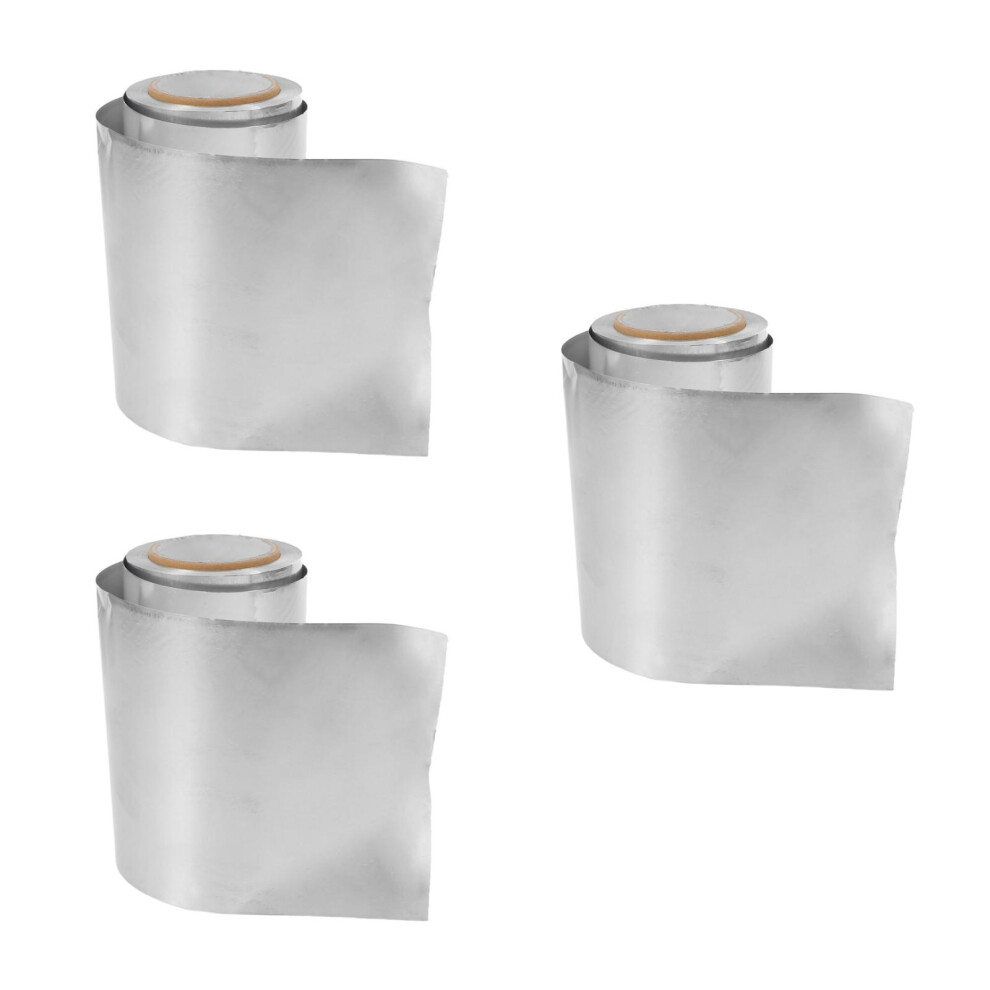 Vaguelly Silver 3Rolls Durable Hair Foil Roll For Highlights And Hair Dyeing