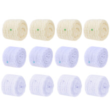 12Rolls White Lace Ribbon Trim for Wedding Dress DIY Crochet Ribbon