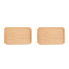 2St Lichtbruin Dienblad Voor Cake, Fruit En Thee Serveren