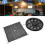 3X Solar Panel Fan Kit 10in 100W Waterproof Solar Panel Round Ventilation Case Exhaust Fan 4