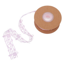 1Roll Pinkes Musikthemen Schleifenband Polyester Zum Basteln
