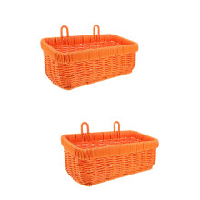2St Gevlochten Plastic Wandmand Voor Keuken En Fruit