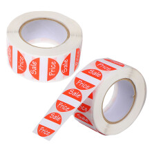 2Rollen Ronde Verkoopstickers Voor - En Garageverkooplabels