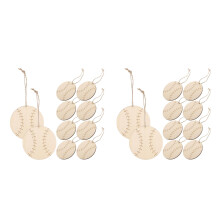 20St Khaki DIY Baseball Cutouts Unfinished Hobbydecoratie