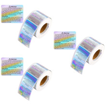 3Rollen Kunststof Kaarsveiligheidslabels Kleurrijke Ronde Stickers
