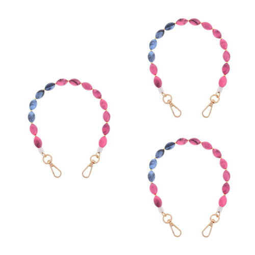 3Pièces Chaînes Rose Pour Sac DIY Accessoires Croisés