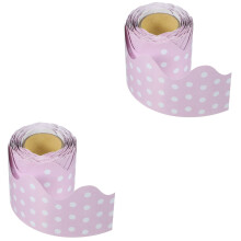 2Rollen Cartoon Roze Bulletin Board Randstickers Voor En Feestje