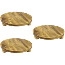 3Pièces Support Plantes Bois Durable Table Jeu Salon Intérieur