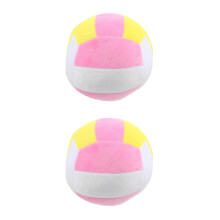 2Pcs Pink Plush Volleyball Pillow Soft Stuffed Toy for Kids Cozy Home