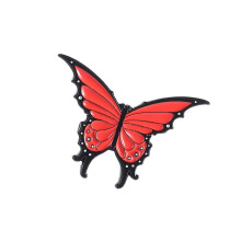 Broche artistique papillon et étoile, Corsage fantaisie-Rouge