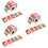 3Rollen Multifunctionele Kerststickers Cadeaulabels Voor Geschenkdozen 1