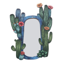 Wandspiegel Bohemian Boho Cactus Aesthetic Kamerdecor