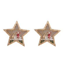 2St Khaki Kerstster Lamp, Decoratief En Sfeervol