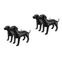 4St Zwart PVC Air-Filled Hond Mannequin Voor Foto Props En Thuisdecor