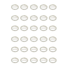 30St Zilveren Fashion Gespen Van Legering Voor Accessoires En Decor
