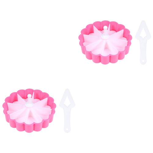 4St Onigiri Shaper Sushi Maker Roze Met Handige Schep