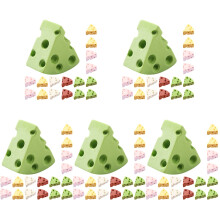 125Pcs Vivid Resin Simulation Cheese Models for Stage and Photo