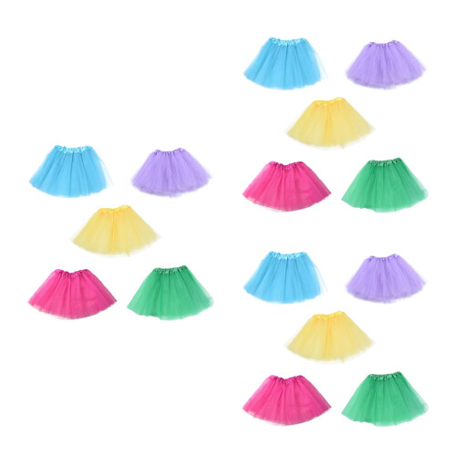 15St Fluffy Tutu Rokjes Tule Elastische Taille