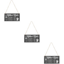 3St Keukenregels Bord Grijs Met Fijne Afwerking Voor Wanddecor