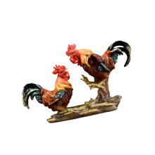 Hühnerfiguren, Dekore, Harz-Hahn-Statuen, Tierskulptur,-3