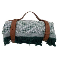 General 180x130cm Outdoor Blanket even And basis-white green