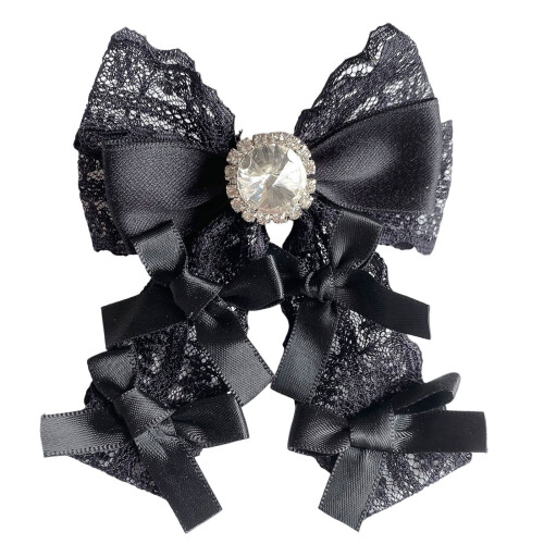 Épingle à cravate Bowknot en cristaux faits à la main-Non. 1