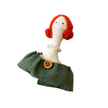 Broche de fille de dessin animé de Style japonais-dame verte