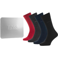 HUGO BOSS 4 PAIR MEN SOCKS GIFT SET SIZE UK 6-11 FREE UK DELIVERY