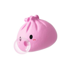 Lovely Steamed Bun Design Sensory Squeeze Stretchy Toy-Pink B