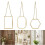 3PCS Multifunctional Metal Frame Glass Display for Preserving 2