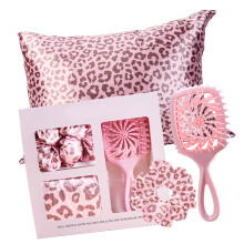 Coffret cadeau de brosse à cheveux pour soins capillaires à-rose