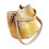 Élégant sac à main à fleurs en Crochet avec compartiments-Jaune 1