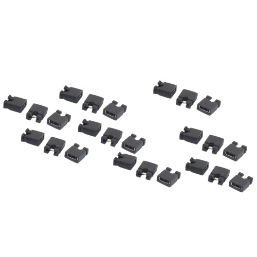 120 Pcs 2.54mm Standard PCB Shunts Short  Jumper Cap Connector 1