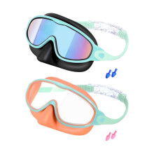 Pack Of 2 Kids Swimming Goggles Sun-Black blue gold plat