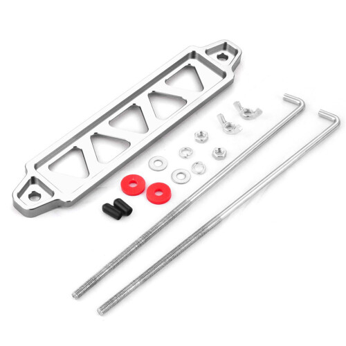 Sturdy Battery Retainer And J Shaped Bolts For Enhanced-Silver