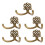 5Pack Retros Decorative Coat Hook Durability Rustproof Wall Hook 1