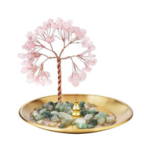 Porte-Encens pour Bâtons, Brûleur D'Encens en Pierre de Cristal de Guérison, Attrape-Cendres pour le Yoga et la Décoration de la Maison