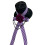 Accessoire de cheveux gothique élégant, petit chapeau-Violet 1