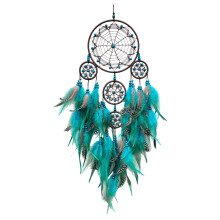 Large Dream Catcher Wall Decors Colorful Beads And-Blue