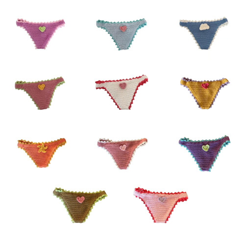 Unique Knitted Bookmarks Crochet Underwear Shape Corner Page-7 1