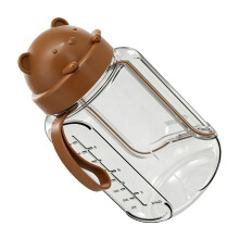 Leuke lunchcontainer met dierenpatroon voor jongeren-Bruin