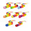 Rainbows Comets Ball Soft Tail Throwing Receiving Ball-Yellow 2