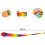 Rainbows Comets Ball Soft Tail Throwing Receiving Ball-Yellow 7